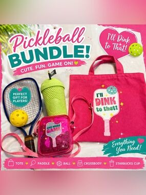 Pickleball Tote Paddle Ball Crossbody Starbucks Cup
